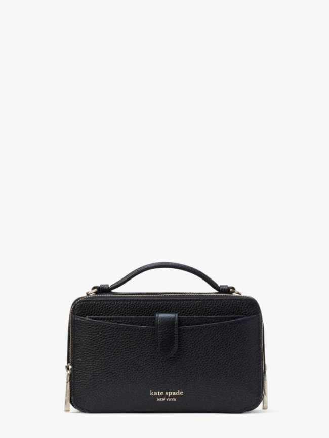 Kate Spade Women's Black Hudson Double Zip Crossbody | Canada  Kate Spade Women's Black Hudson Double Zip Crossbody | Canada