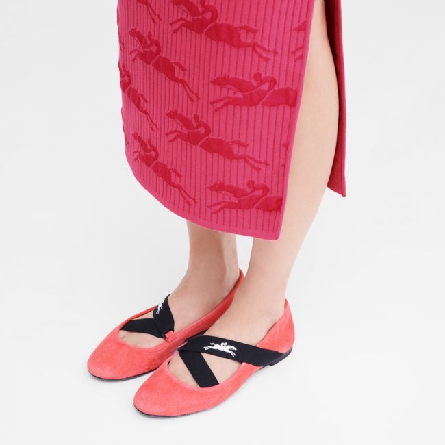 Longchamp Women's Energy Ballerinas Blush - Leather | Blush Longchamp Women's Energy Ballerinas Blush - Leather | Blush