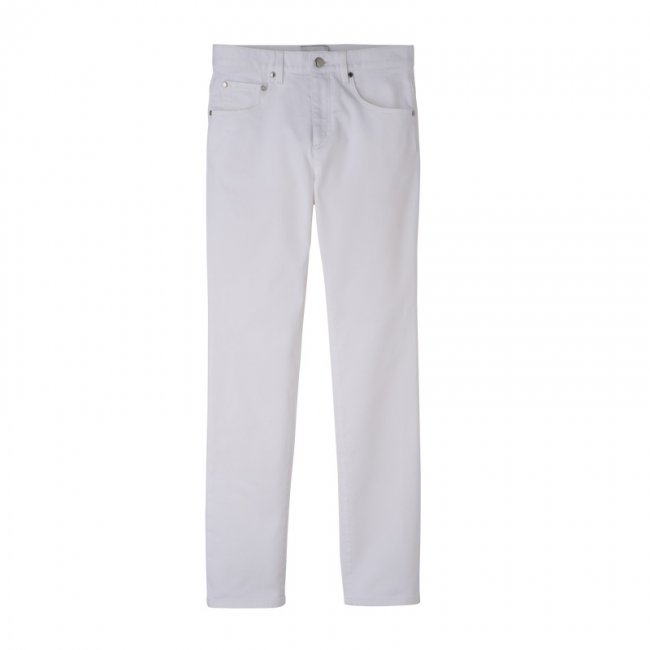 Longchamp Women's Trousers White - Gabardine | White Longchamp Women's Trousers White - Gabardine | White