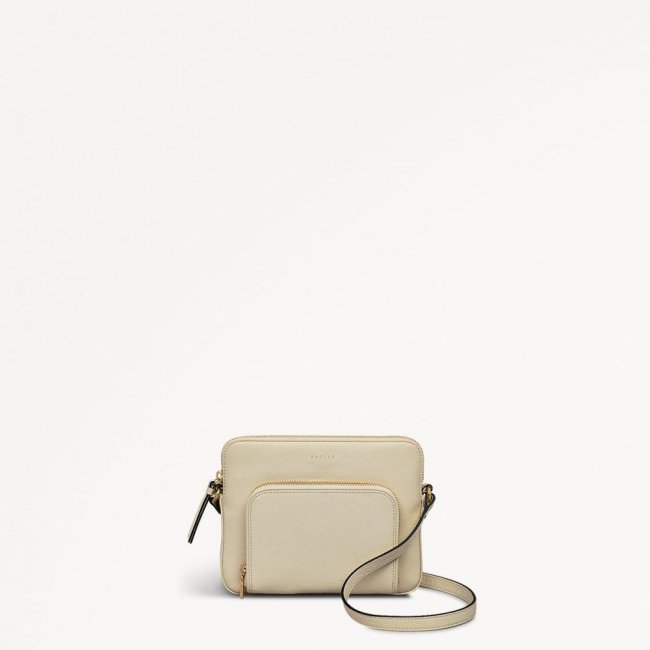 Radley London Quick Ship Women's Redford Close - Small Ziptop Cross Body - Chalk Radley London Quick Ship Women's Redford Close - Small Ziptop Cross Body - Chalk