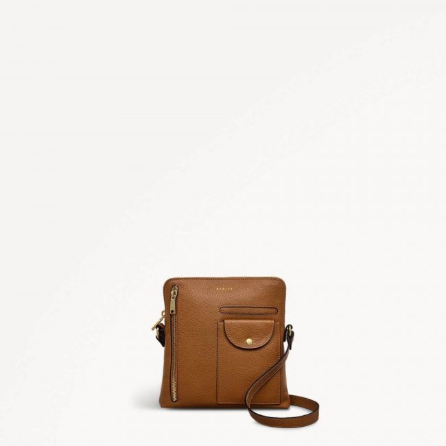 Radley London Quick Ship Women's Ridge Park - Small Ziptop Crossbody - Caramel Radley London Quick Ship Women's Ridge Park - Small Ziptop Crossbody - Caramel