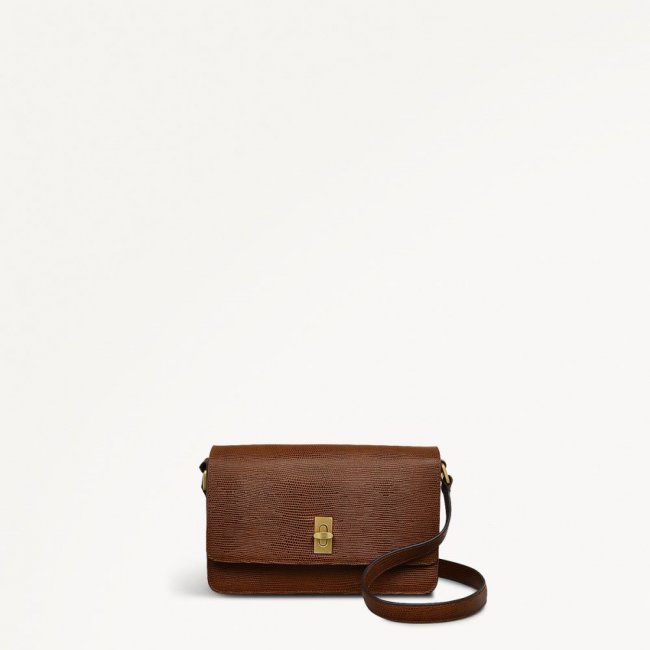 Radley London Quick Ship Women's Threadneedle Street - Small Flapover Crossbody - Saddle Radley London Quick Ship Women's Threadneedle Street - Small Flapover Crossbody - Saddle