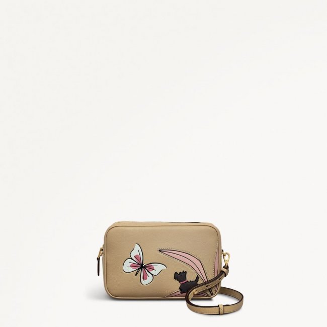 Radley London Quick Ship Women's Spring Meadow - Small Ziptop Cross Body - Stone Radley London Quick Ship Women's Spring Meadow - Small Ziptop Cross Body - Stone
