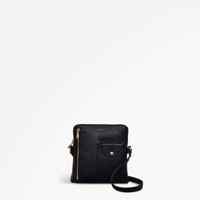 Radley London Quick Ship Women's Ridge Park - Small Ziptop Crossbody - Black Radley London Quick Ship Women's Ridge Park - Small Ziptop Crossbody - Black