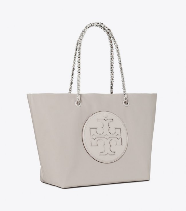 TORY BURCH ELLA CHAIN TOTE - Bay Gray | Free Shipping  TORY BURCH ELLA CHAIN TOTE - Bay Gray | Free Shipping